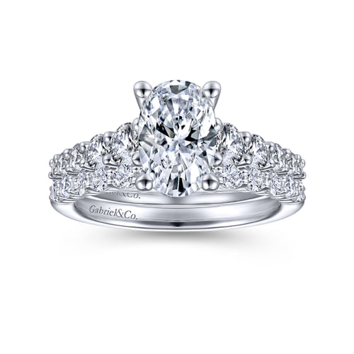 14K White Gold Matching Wedding Band