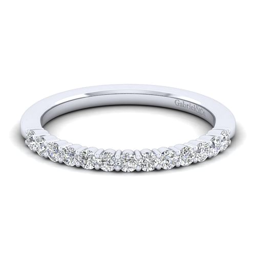 14K White Gold Matching Wedding Band