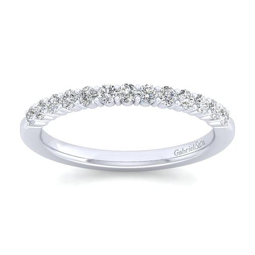 14K White Gold Matching Wedding Band