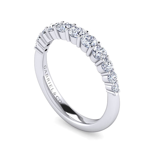 14K White Gold Matching Wedding Band