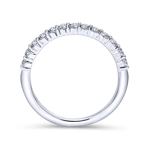 14K White Gold Matching Wedding Band