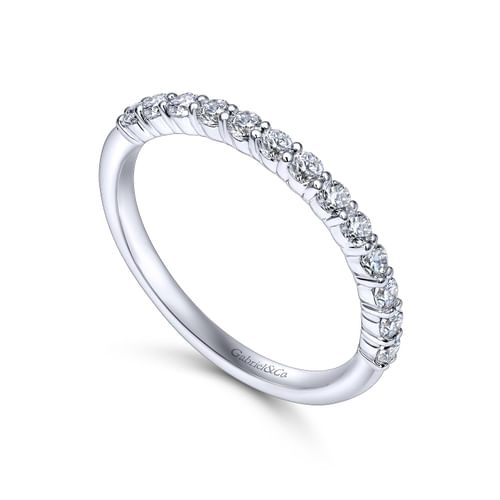 14K White Gold Matching Wedding Band