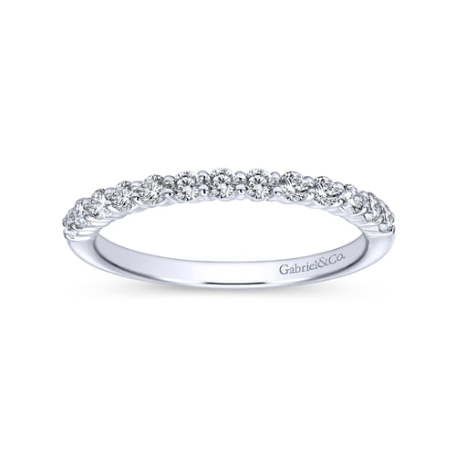 14K White Gold Matching Wedding Band
