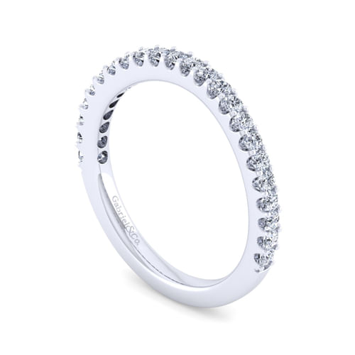 14K White Gold Matching Wedding Band