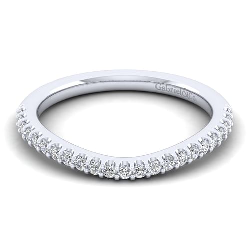 14K White Gold Matching Wedding Band