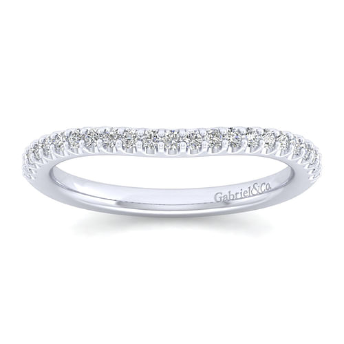 14K White Gold Matching Wedding Band