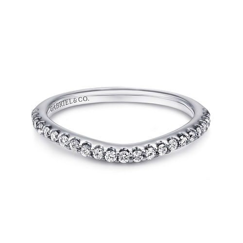 14K White Gold Matching Wedding Band