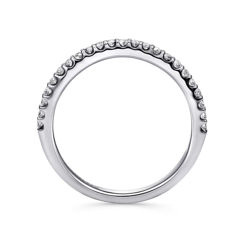 14K White Gold Matching Wedding Band