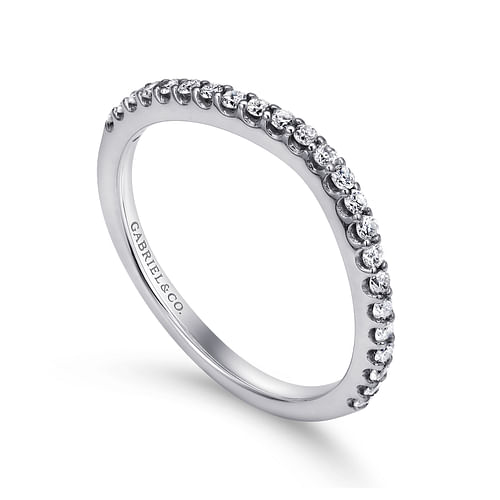 14K White Gold Matching Wedding Band