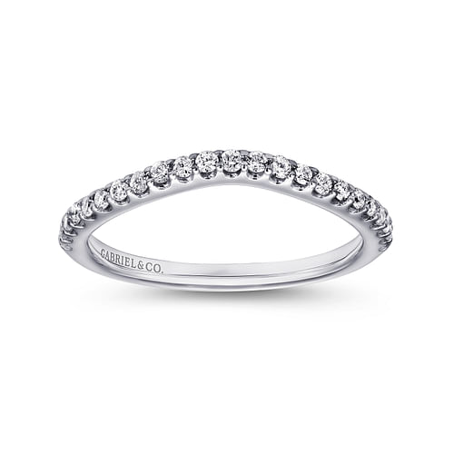 14K White Gold Matching Wedding Band