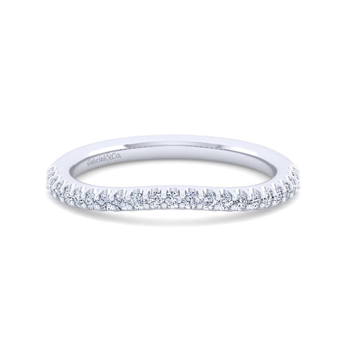 14K White Gold Matching Wedding Band