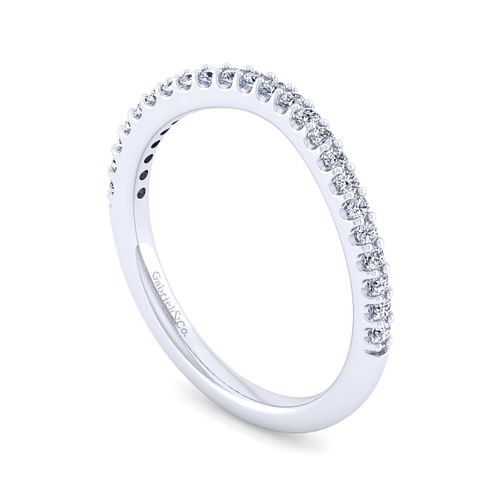 14K White Gold Matching Wedding Band