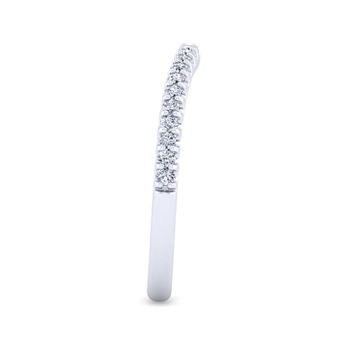 14K White Gold Matching Wedding Band