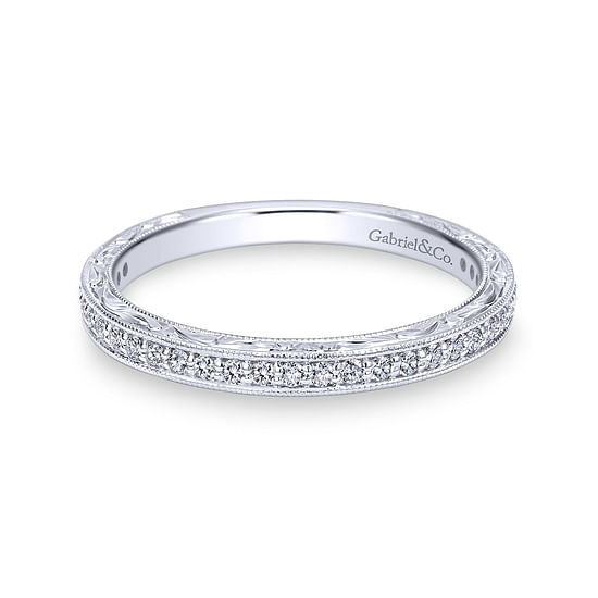 Gabriel - 14K White Gold Matching Wedding Band