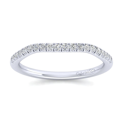 14K White Gold Matching Wedding Band
