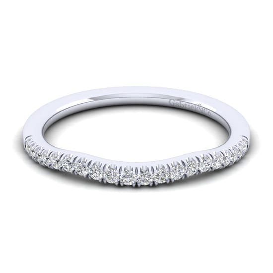 Gabriel - 14K White Gold Matching Wedding Band Gabriel - 14K White Gold Matching Wedding Band