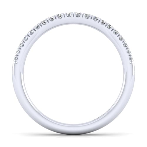 14K White Gold Matching Wedding Band