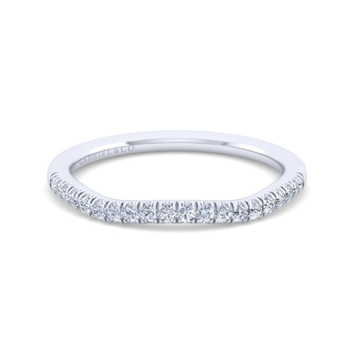 14K White Gold Matching Wedding Band