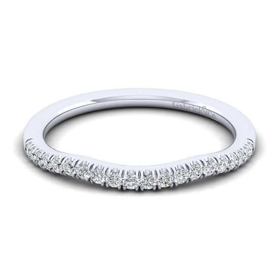 Gabriel - 14K White Gold Matching Wedding Band