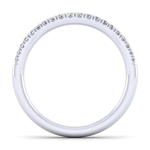 14K White Gold Matching Wedding Band