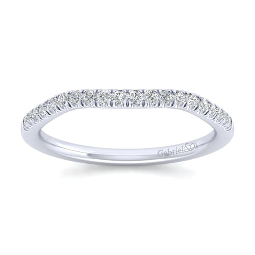 14K White Gold Matching Wedding Band