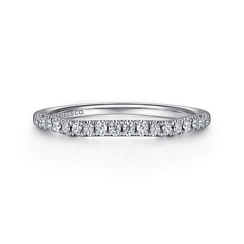 14K White Gold Matching Wedding Band