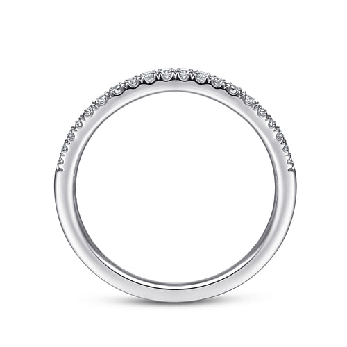 14K White Gold Matching Wedding Band