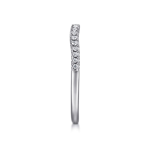 14K White Gold Matching Wedding Band