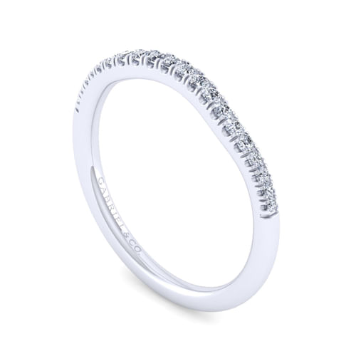 14K White Gold Matching Wedding Band