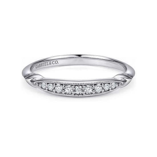 Gabriel - 14K White Gold Matching Wedding Band