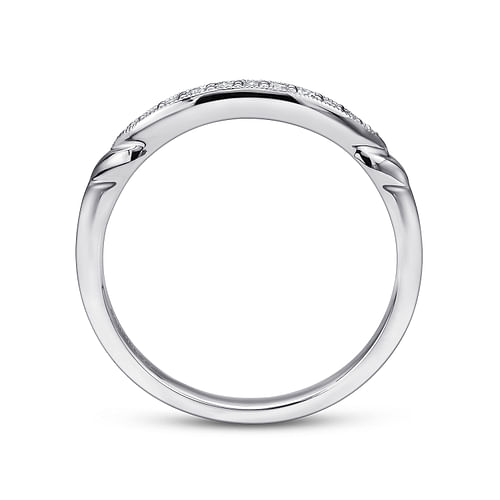 14K White Gold Matching Wedding Band