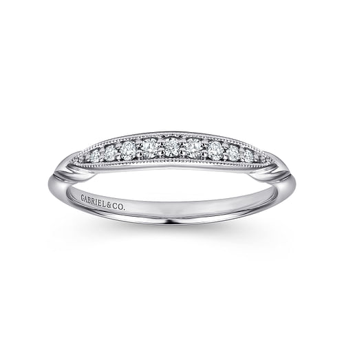 14K White Gold Matching Wedding Band