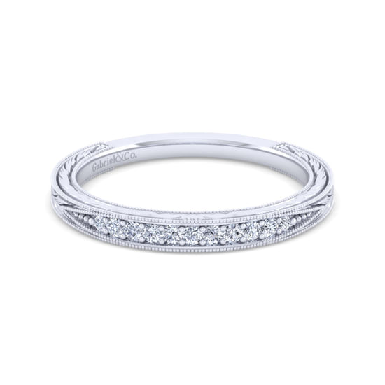 Gabriel - 14K White Gold Matching Wedding Band