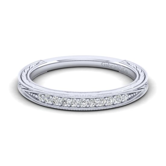 Gabriel - 14K White Gold Matching Wedding Band