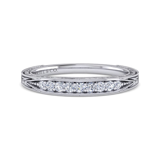 Gabriel - 14K White Gold Matching Wedding Band