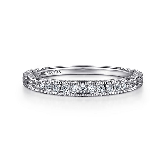 Gabriel - 14K White Gold Matching Wedding Band