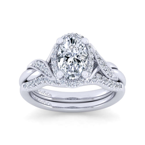 14K White Gold Matching Wedding Band