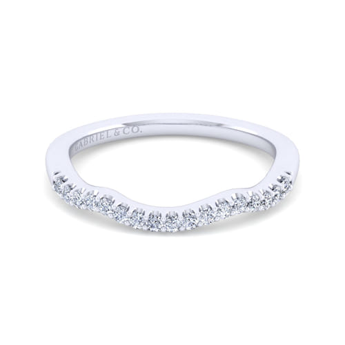 14K White Gold Matching Wedding Band