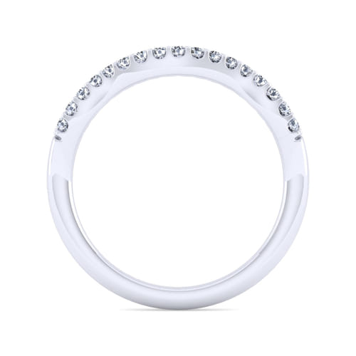 14K White Gold Matching Wedding Band
