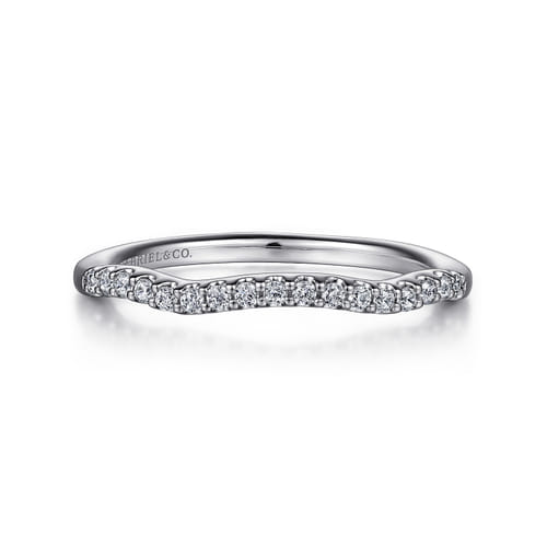 14K White Gold Matching Wedding Band