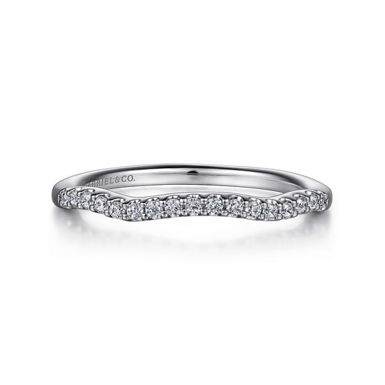 Gabriel - 14K White Gold Matching Wedding Band Gabriel - 14K White Gold Matching Wedding Band