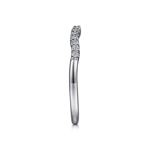 14K White Gold Matching Wedding Band