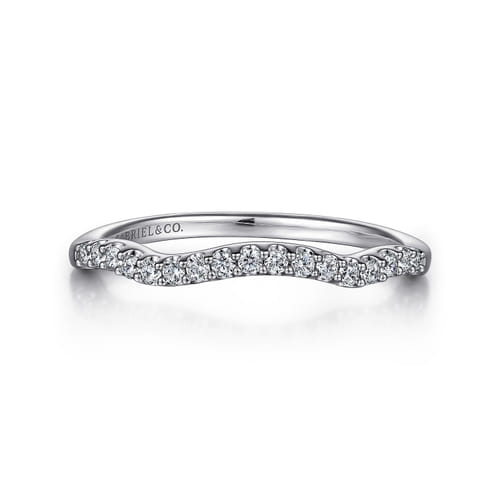 14K White Gold Matching Wedding Band