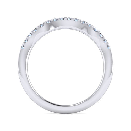 14K White Gold Matching Wedding Band