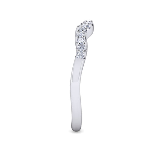 14K White Gold Matching Wedding Band
