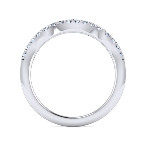14K White Gold Matching Wedding Band