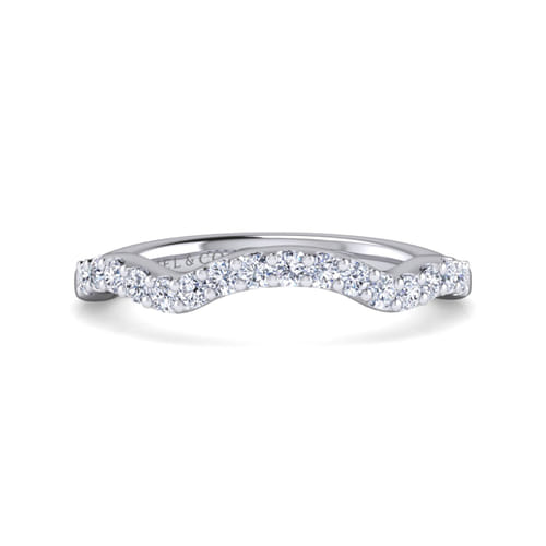 14K White Gold Matching Wedding Band