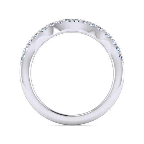 14K White Gold Matching Wedding Band