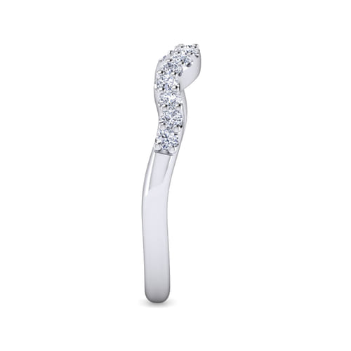 14K White Gold Matching Wedding Band