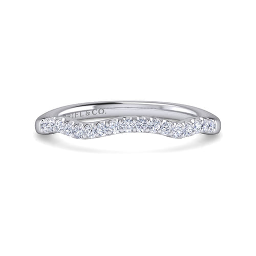 14K White Gold Matching Wedding Band